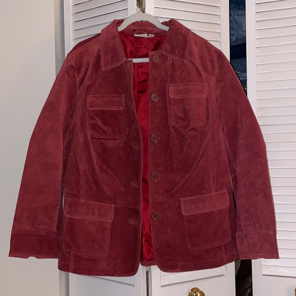 Vintage Suede Red Jacket - Picture 1 of 5